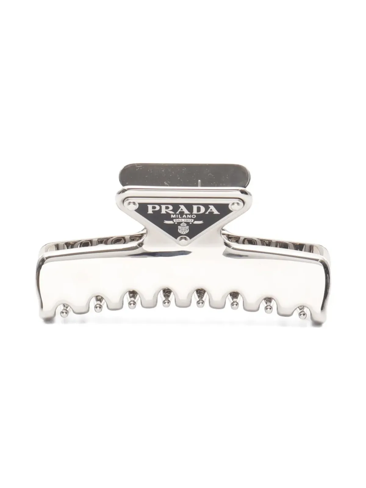 Prada Pre-Owned 三角ロゴ ヘアクリップ - 画像1