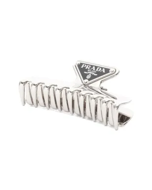 Prada Pre-Owned 三角ロゴ ヘアクリップ - サムネイル2