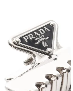 Prada Pre-Owned 三角ロゴ ヘアクリップ - サムネイル4