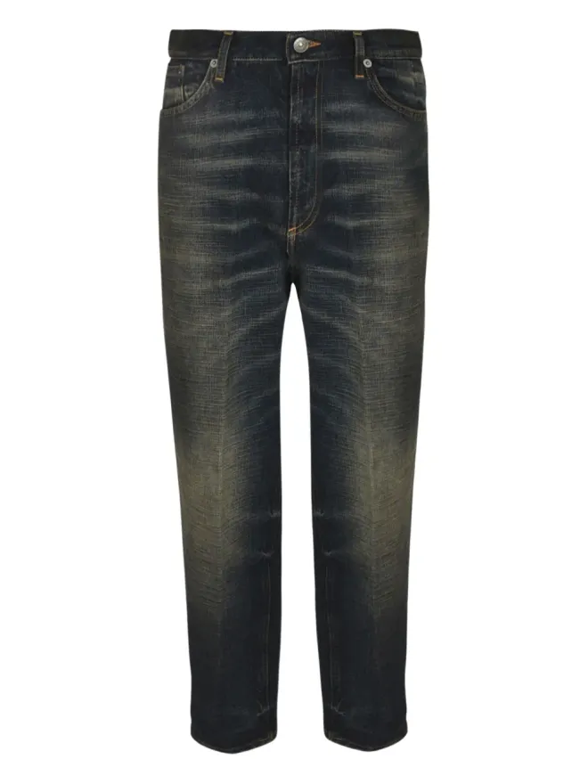 DONDUP DONDUP whiskering-effect jeans - Blackの商品画像
