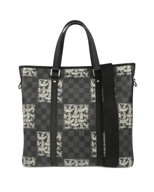 Louis Vuitton Pre-Owned × Christopher Nemes 2015 Tadao PM Damier Graphite トートバッグ - ブラック - サムネイル1