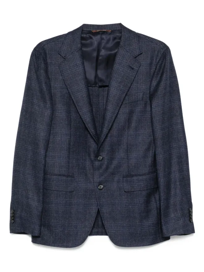 Canali Canali チェック柄ウールジャケットの商品画像