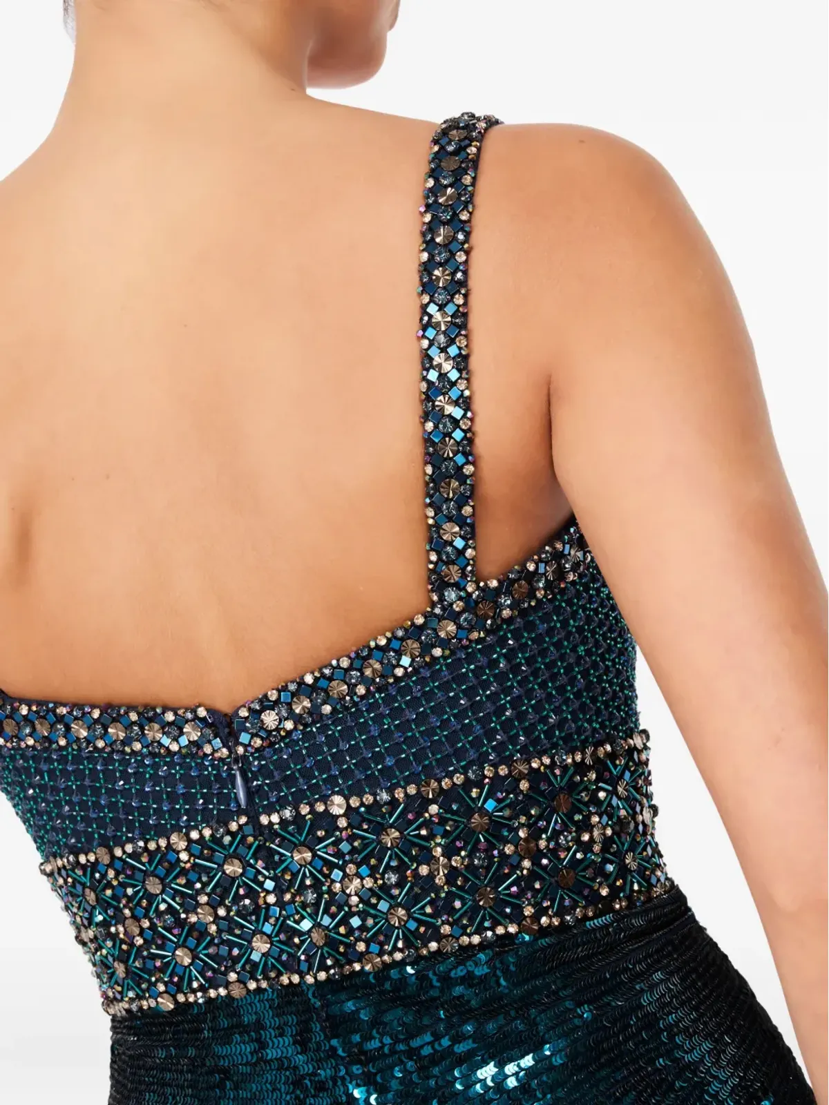 Jenny Packham Only You embellished-sequin maxi dress - Blue - 画像5