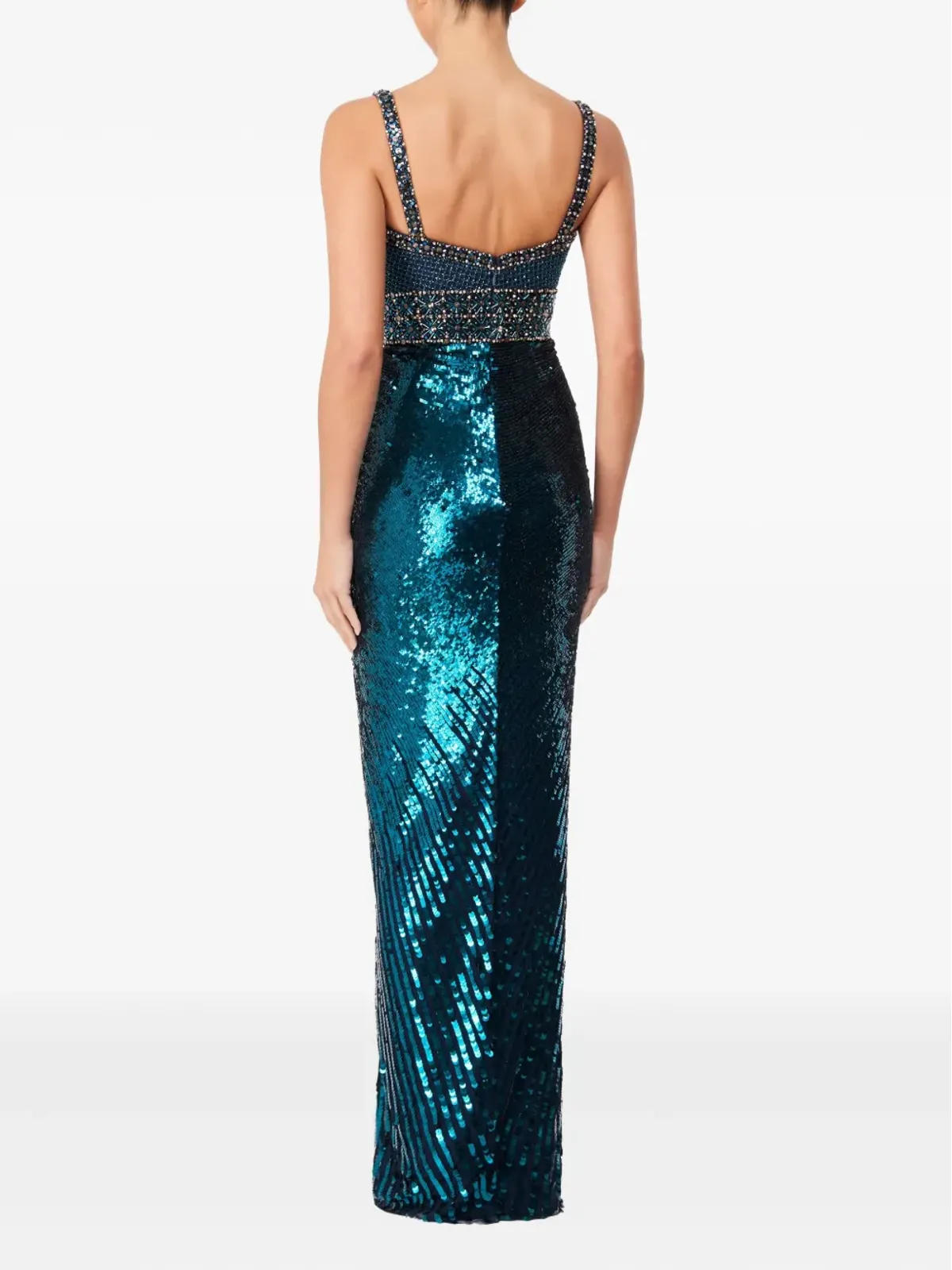 Jenny Packham Only You embellished-sequin maxi dress - Blue - 画像3