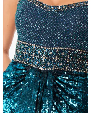 Jenny Packham Only You embellished-sequin maxi dress - Blue - サムネイル4