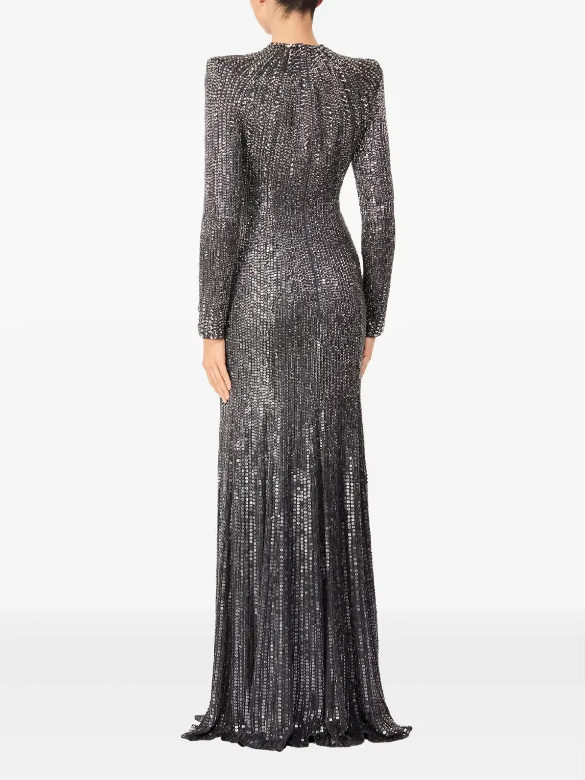 Jenny Packham ローリー スパンコール装飾 長袖マキシドレス - 画像3