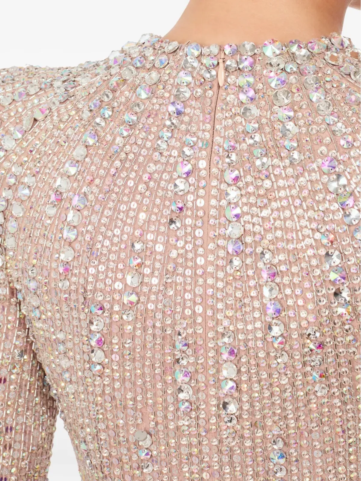 Jenny Packham ローリー装飾のモックネック・マキシドレス - 画像4