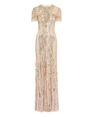 Jenny Packham Nova スパンコール装飾付きキー・ホールネック マキシドレス - サムネイル1