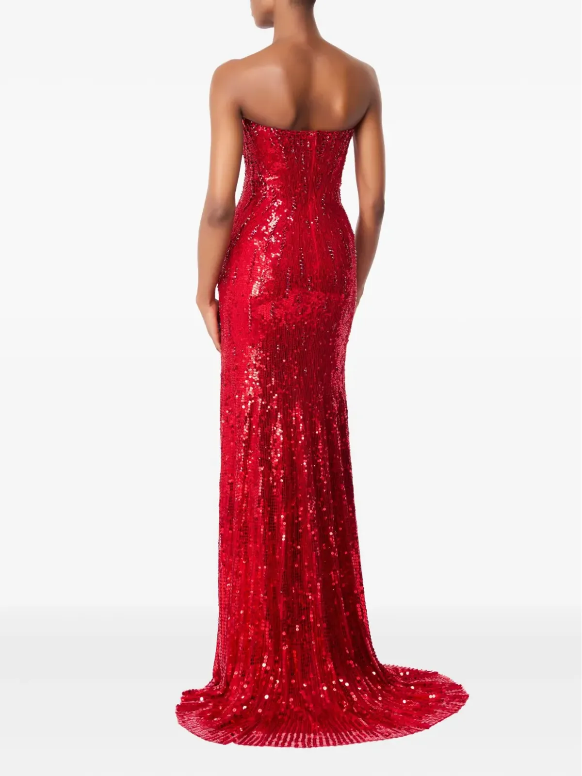 Jenny Packham サライ エンベリッシュド ストラップレス マキシドレス - 画像3