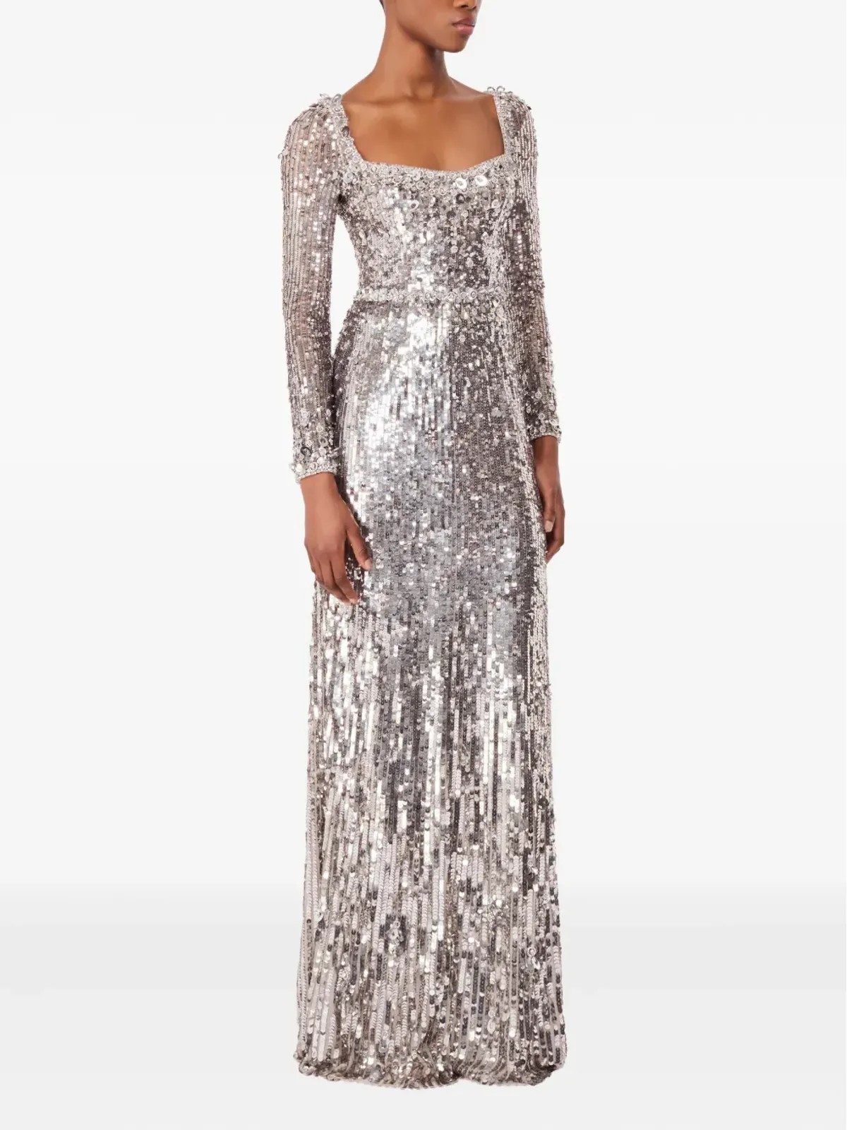 Jenny Packham Kestra スパンコール装飾 マキシドレス - 画像2