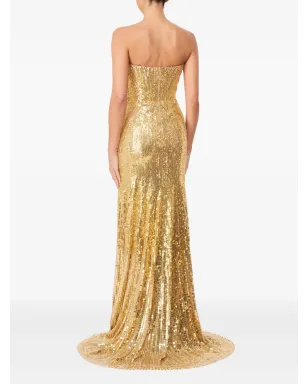 Jenny Packham サライ スパンコール装飾 ストラップレス マキシドレス - サムネイル3