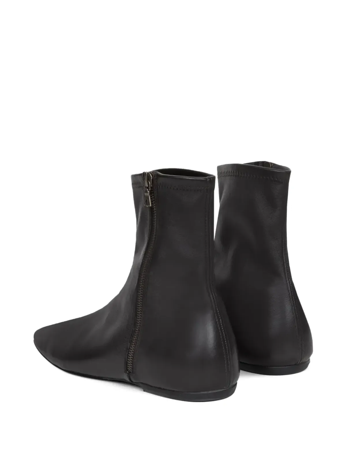 DRIES VAN NOTEN ジップファスナー付きレザーブーツ - 画像3