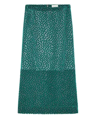 DRIES VAN NOTEN デヴォレ・スポット柄スカート - サムネイル1