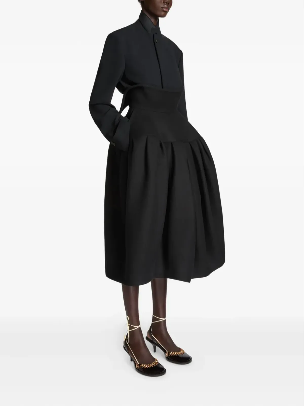 DRIES VAN NOTEN クロップド丈 ボタン留め カフス ブレザー - 画像3
