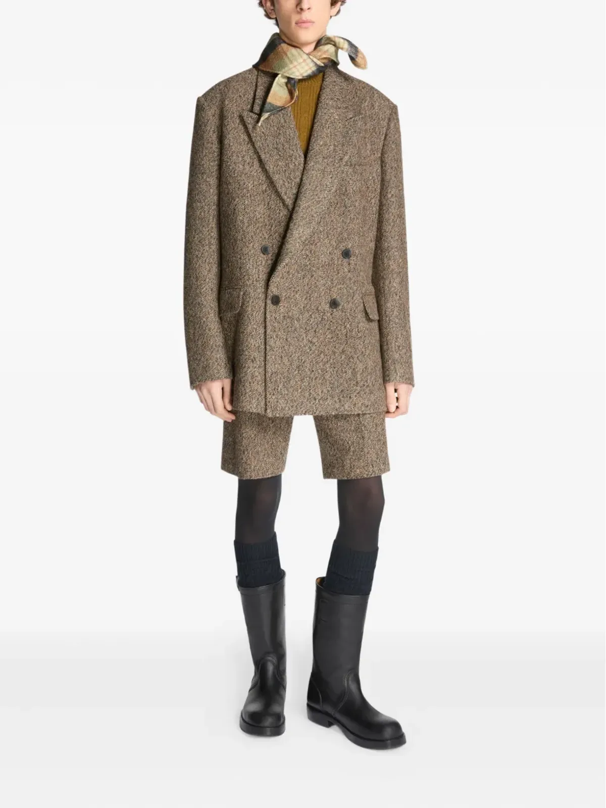 DRIES VAN NOTEN バックルレザーブーツ - ブラック - 画像4