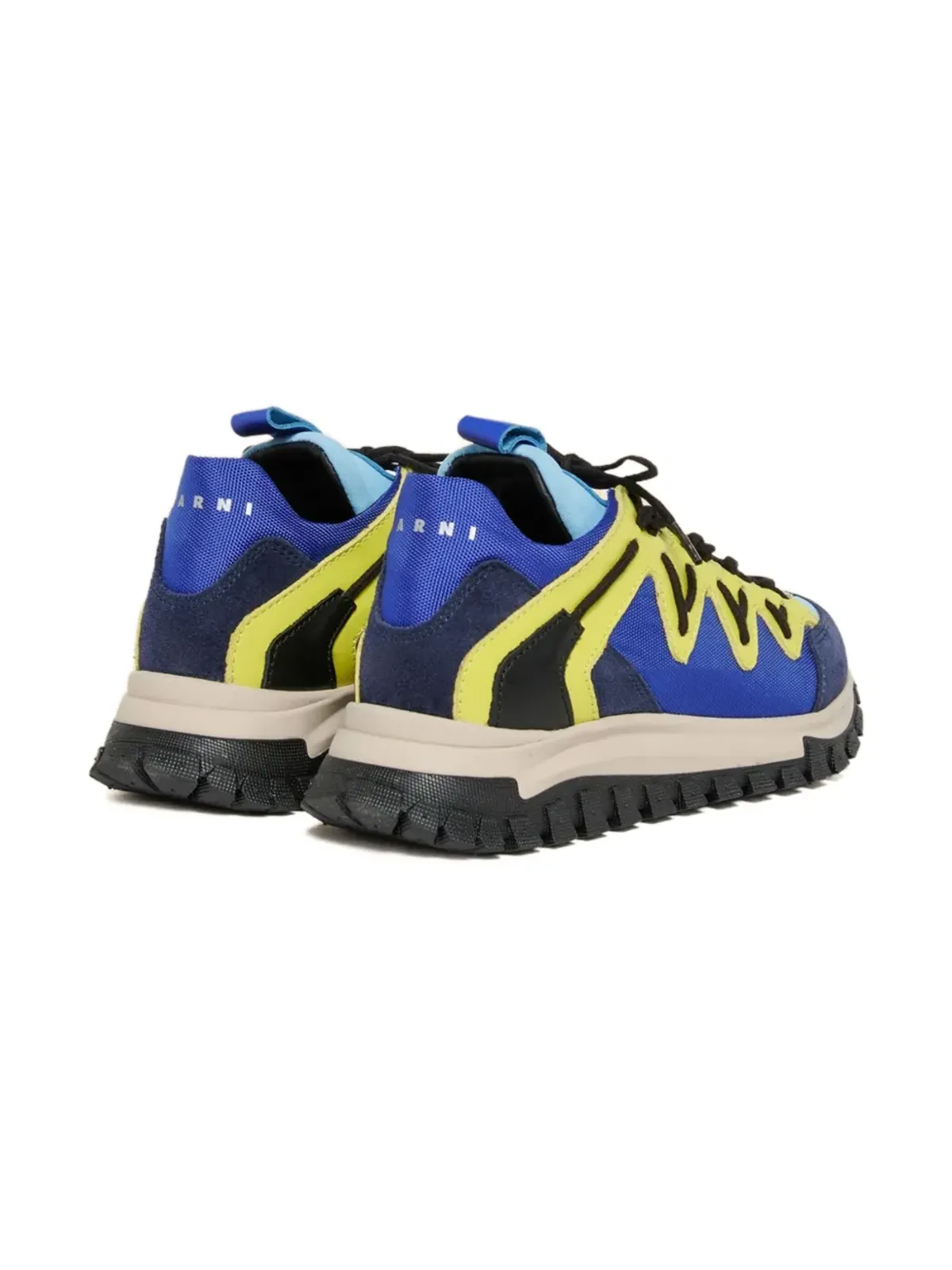 Marni Kids パネル付きレースアップスニーカー - 画像3