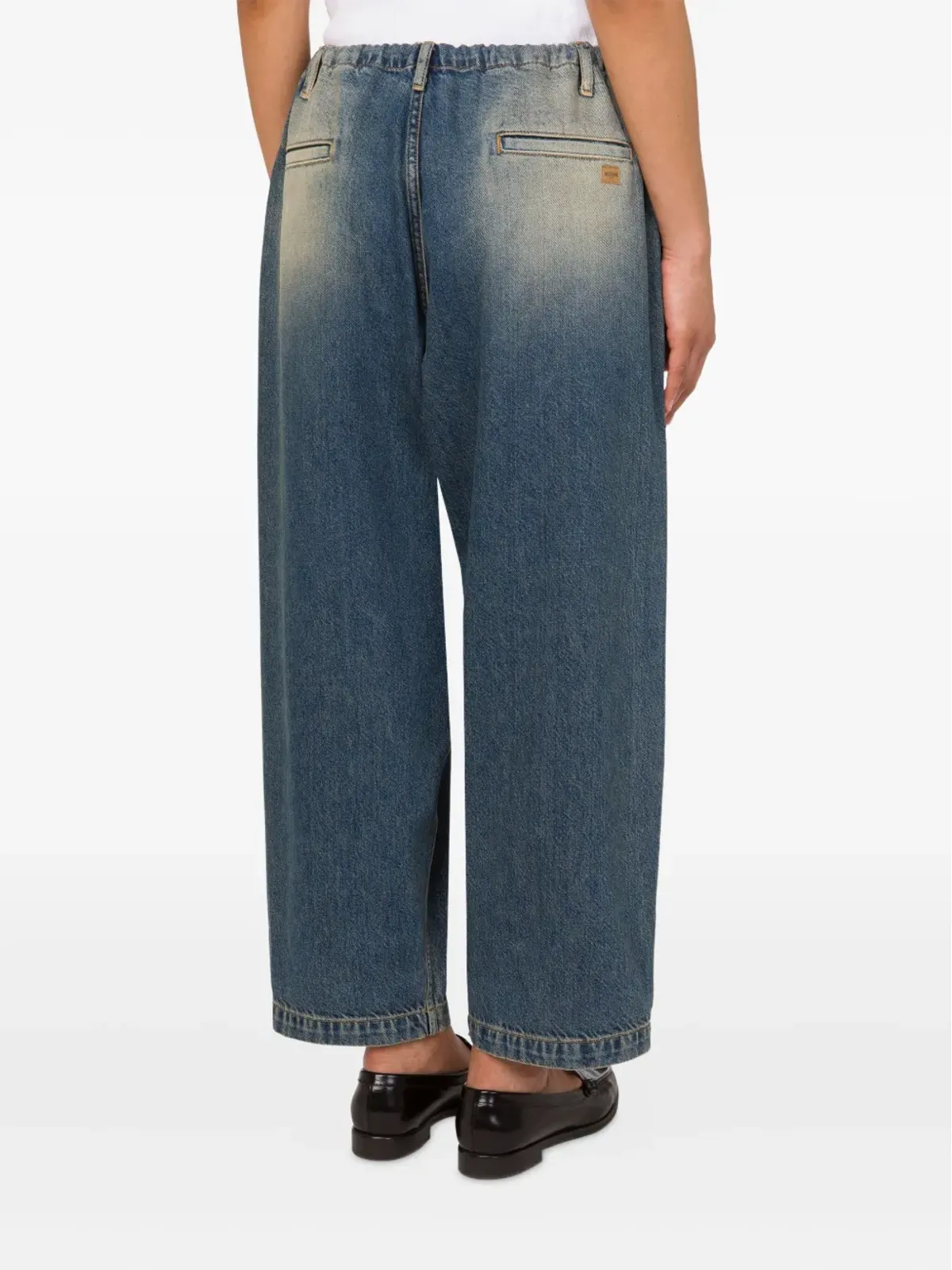 MOSCHINO JEANS ドローストリングウエストジーンズ - 画像3