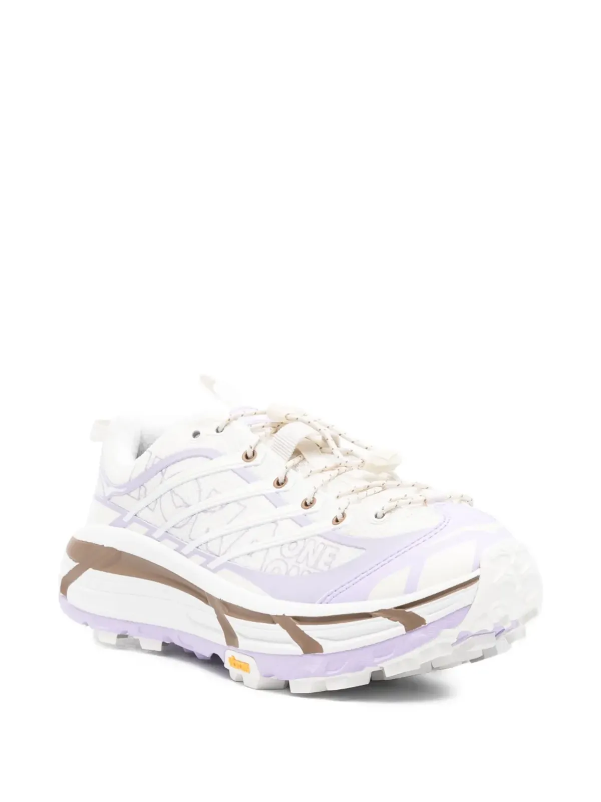 HOKA Mafate Three2 ロゴプリント スニーカー ホワイト - 画像2