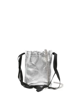 Ann Demeulemeester Gael ドロウストリングチェーン ミニバッグ - グレー - サムネイル1