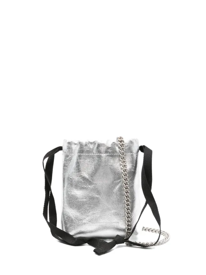 Ann Demeulemeester Ann Demeulemeester Gael ドロウストリングチェーン ミニバッグ - グレーの商品画像