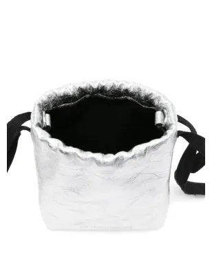 Ann Demeulemeester Gael ドロウストリングチェーン ミニバッグ - グレー - サムネイル5