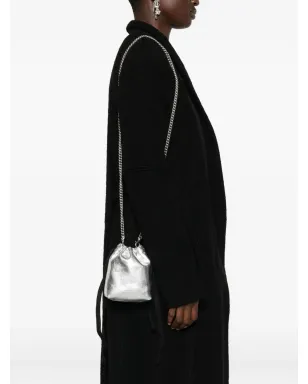 Ann Demeulemeester Gael ドロウストリングチェーン ミニバッグ - グレー - サムネイル2