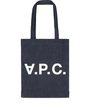 A.P.C. ロゴ Laure トートバッグ - Blue - サムネイル1