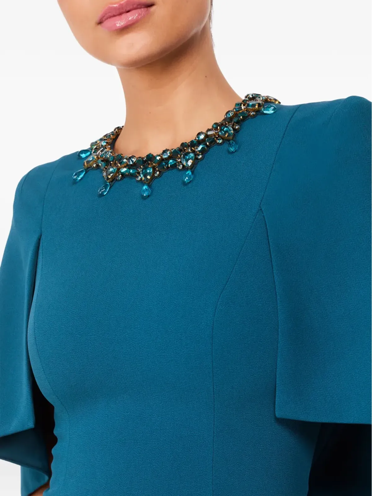 Jenny Packham Ursa エンベリッシュドネック ミディドレス - 画像5