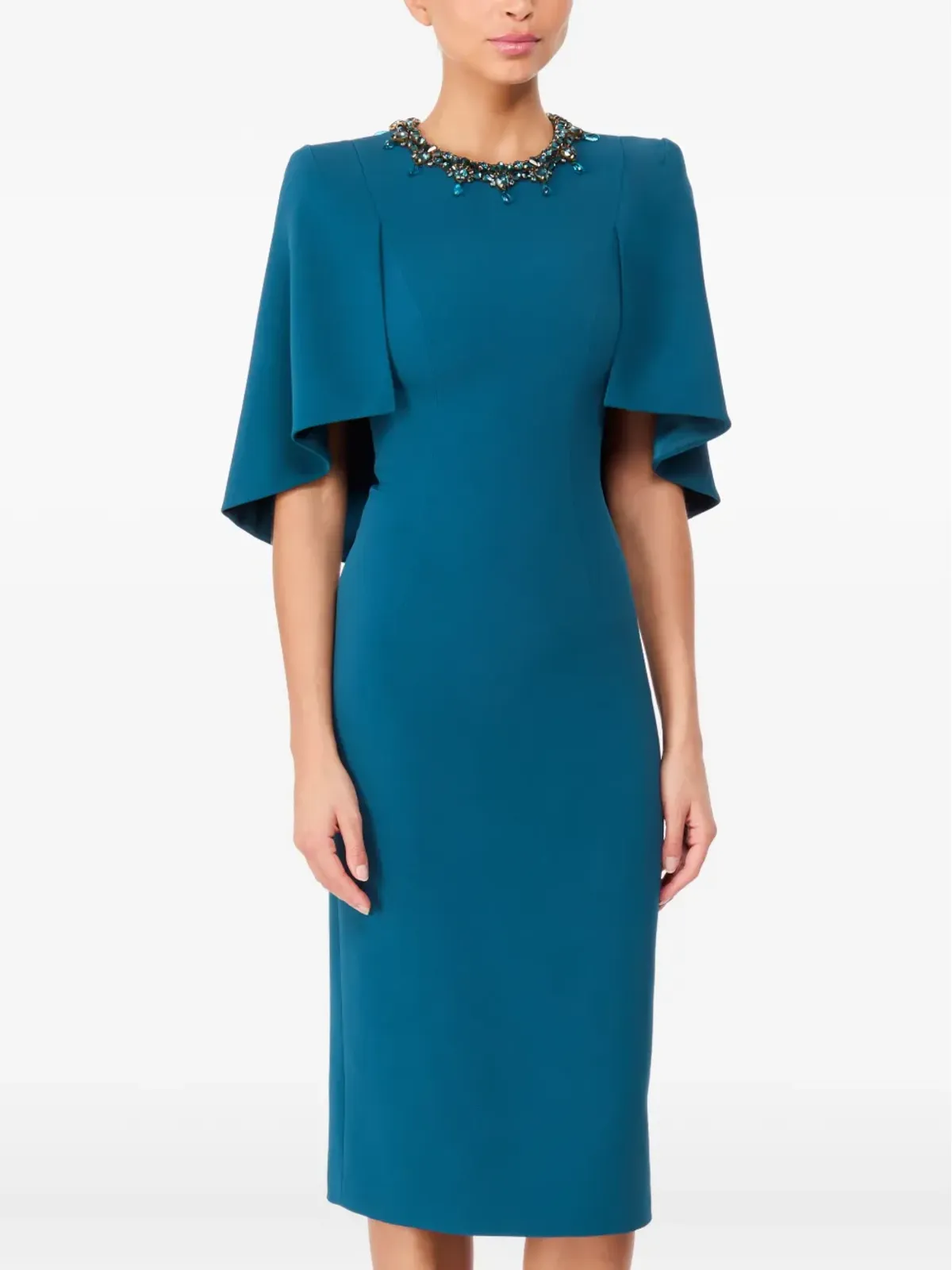 Jenny Packham Ursa エンベリッシュドネック ミディドレス - 画像2