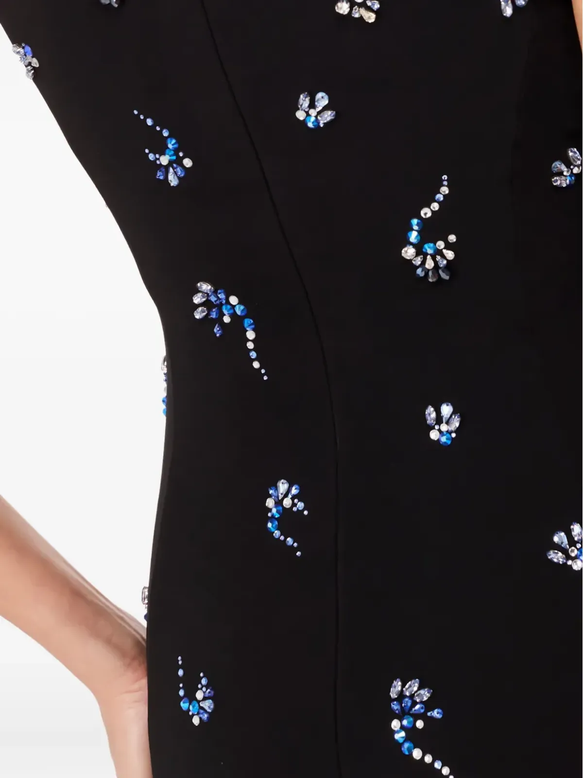Jenny Packham エンベリッシュド キャップスリーブ ミディドレス - 画像5
