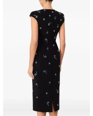 Jenny Packham エンベリッシュド キャップスリーブ ミディドレス - サムネイル3