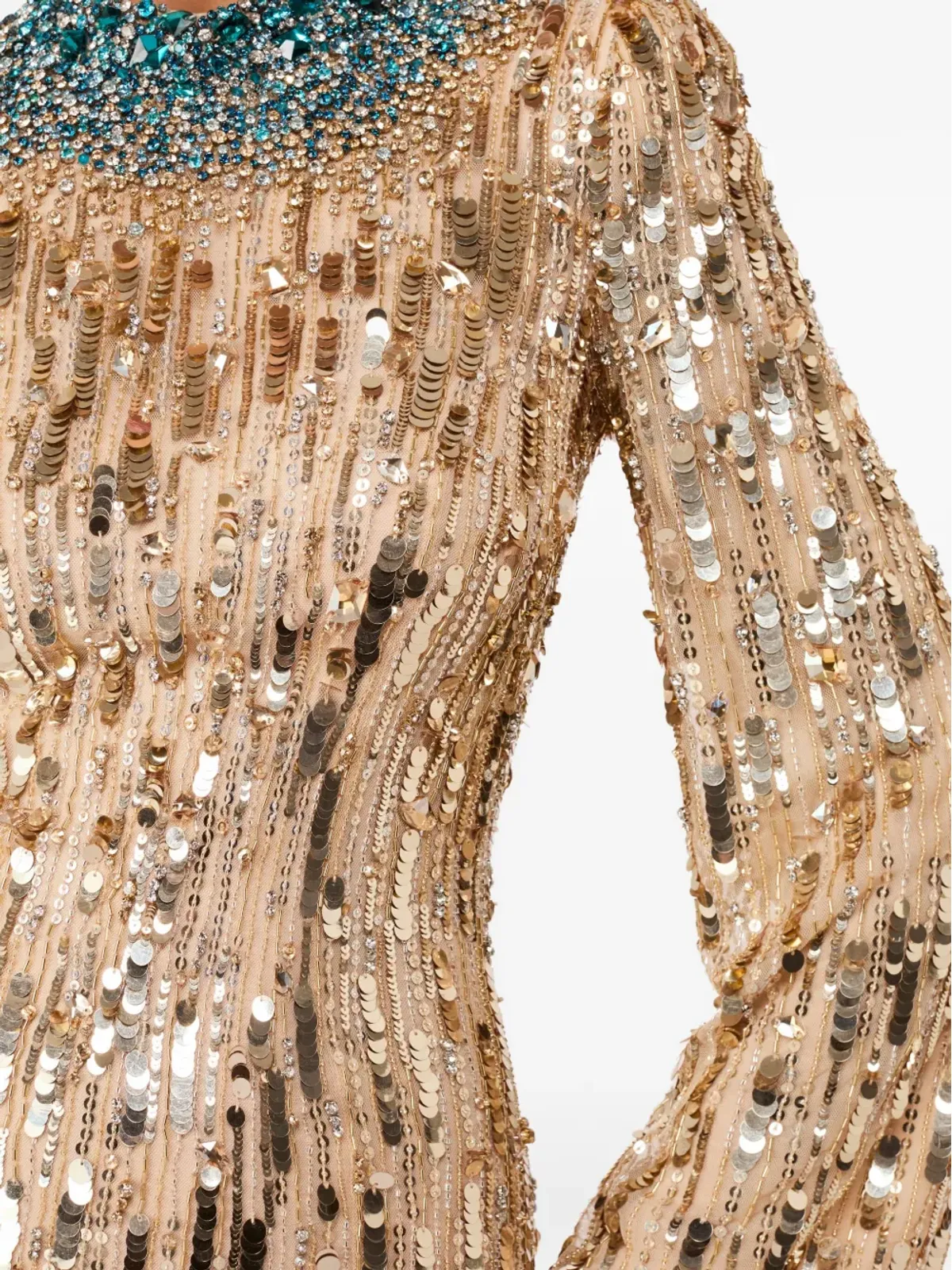 Jenny Packham パッションエンベリッシュド ミニドレス - ゴールド - 画像4
