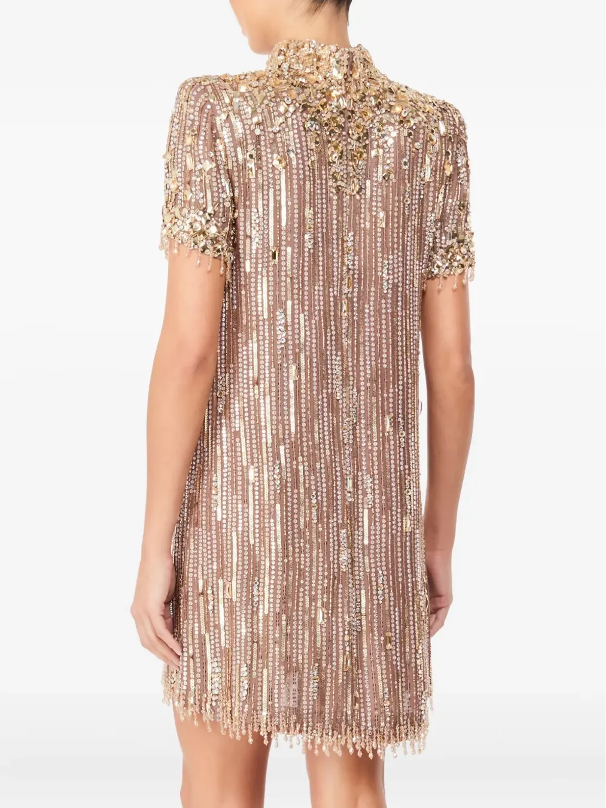 Jenny Packham Snapdragon sequin-embellished mini dress - Neutrals - 画像3