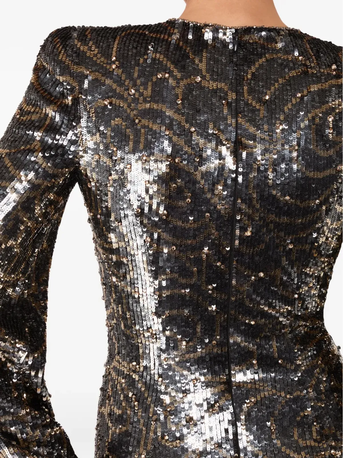  Jenny Packham Paradise パフスリーブ スパンコール装飾 ドレス - グレー - 画像5