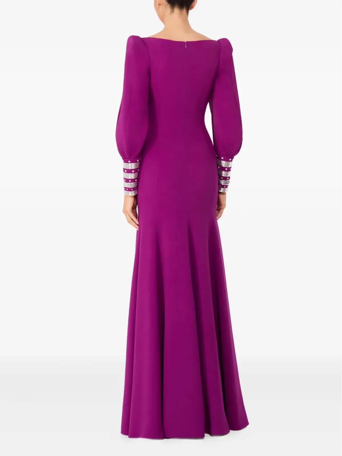 Jenny Packham エンベリッシュドカフ マキシドレス - ピンク - 画像3