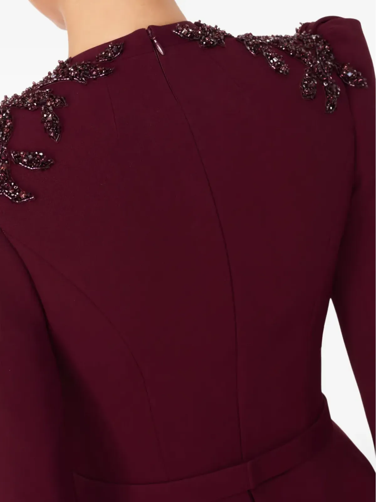 Jenny Packham セクイン装飾のVネック マキシドレス - 画像5