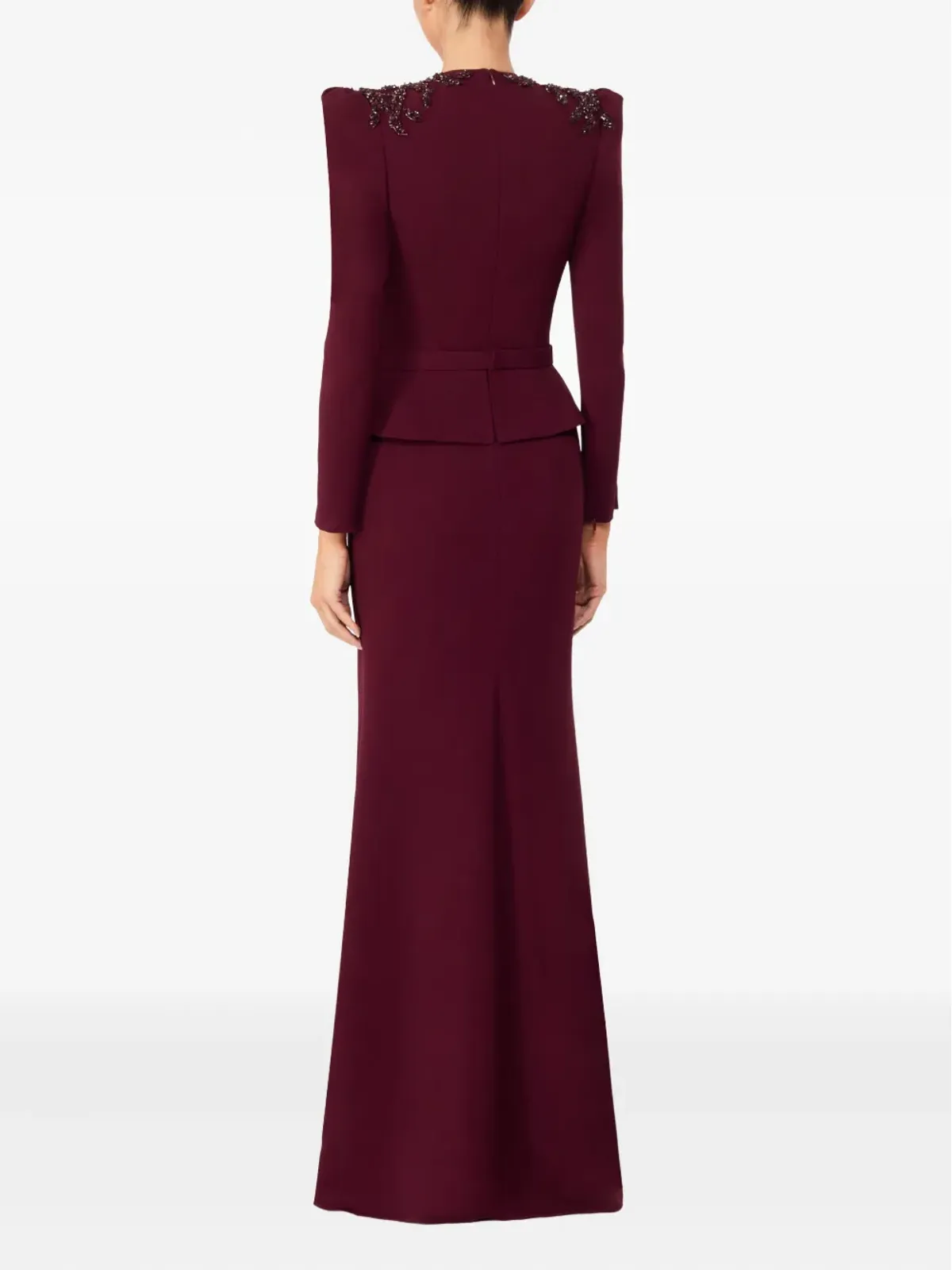 Jenny Packham セクイン装飾のVネック マキシドレス - 画像3