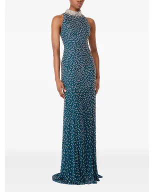 Jenny Packham エンベリッシュド ハイネック マキシドレス - サムネイル2
