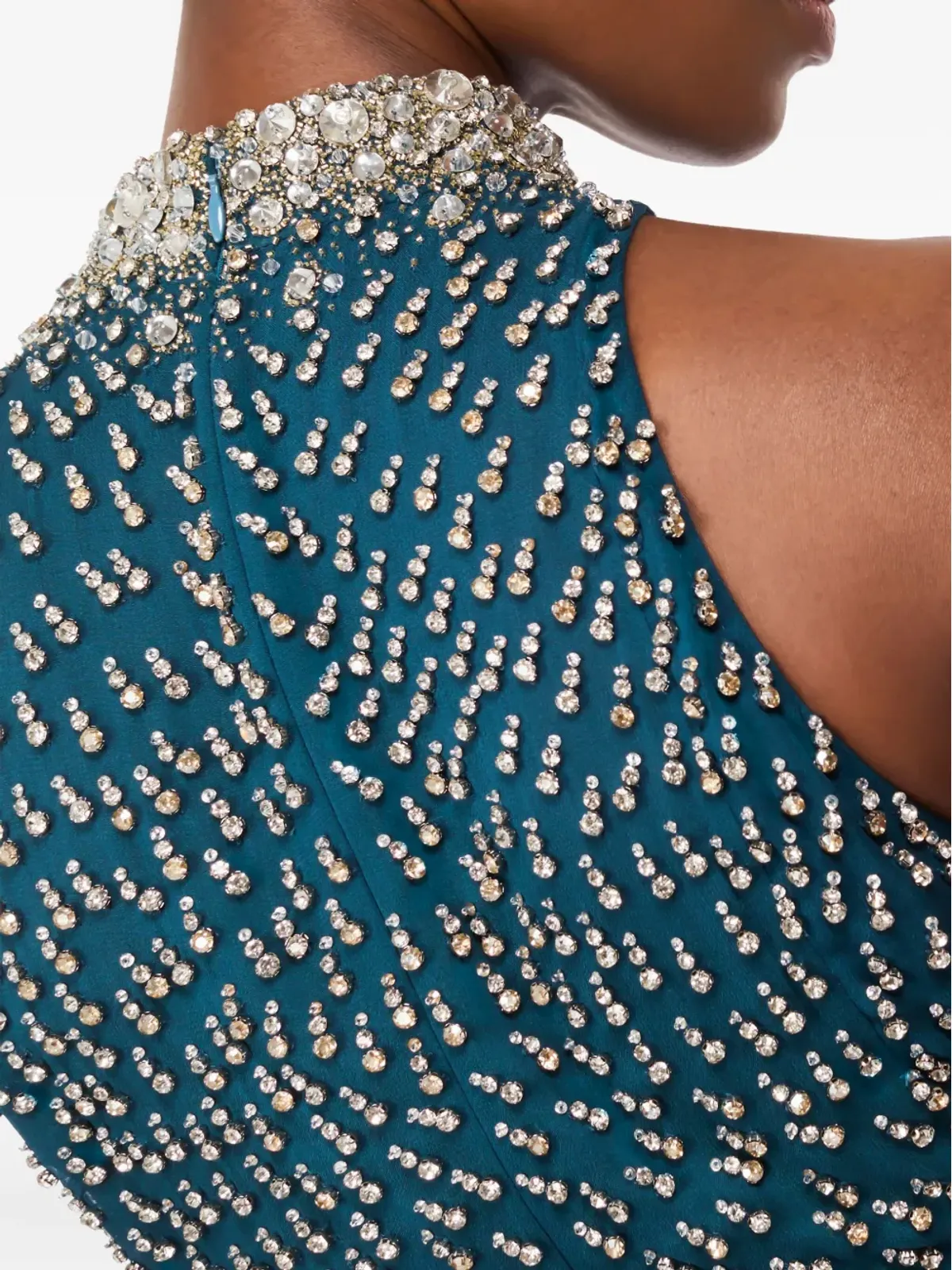 Jenny Packham エンベリッシュド ハイネック マキシドレス - 画像4
