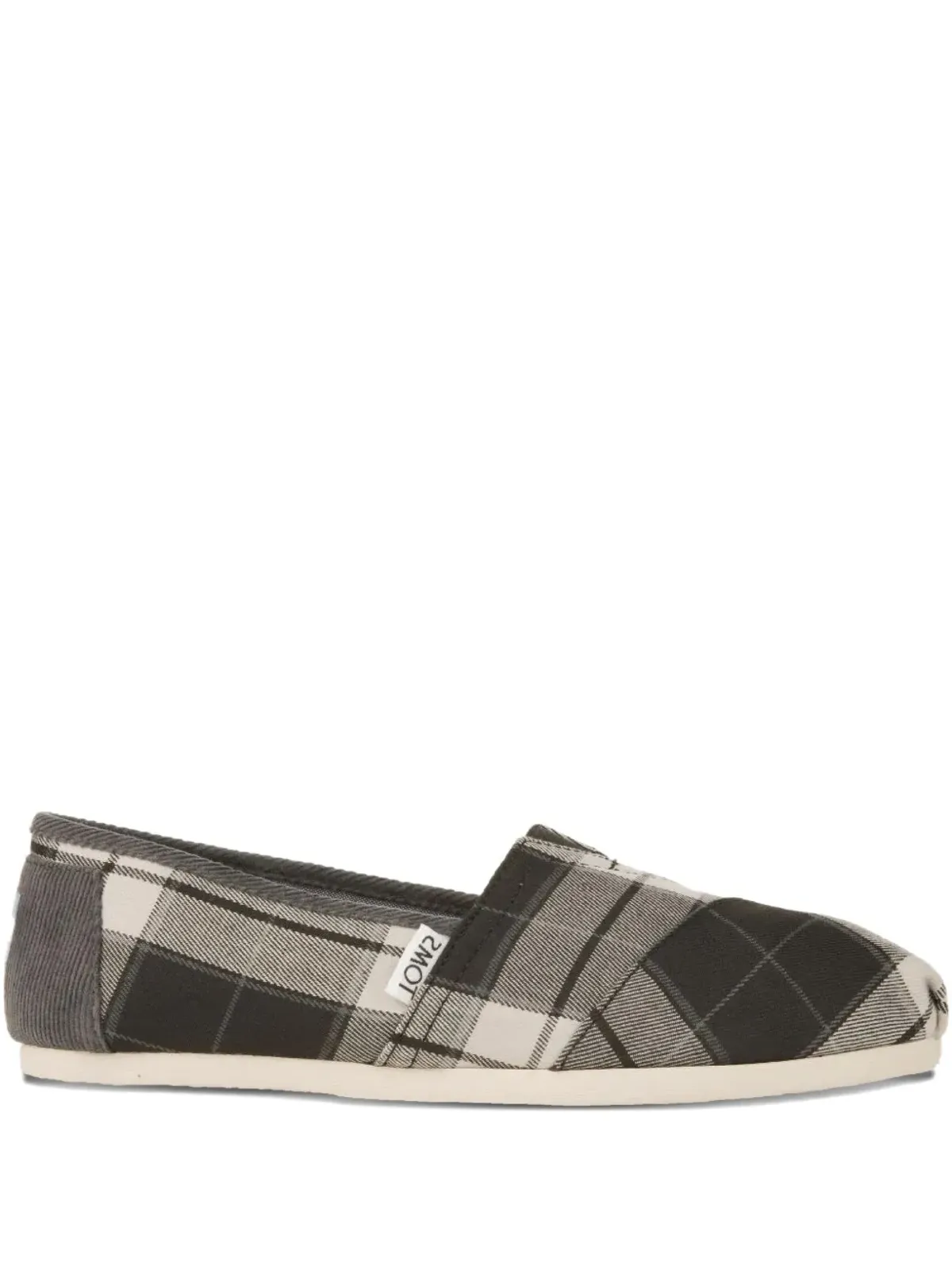 Toms チェック柄フラットエスパドリーユ - グレー - 画像1