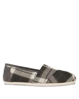 Toms チェック柄フラットエスパドリーユ - グレー - サムネイル1