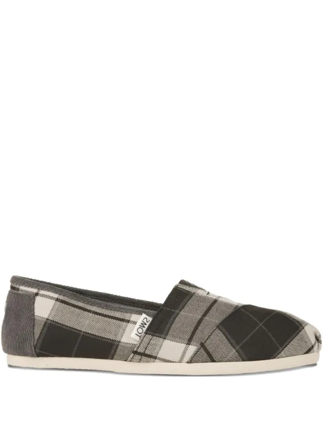 Toms Toms チェック柄フラットエスパドリーユ - グレーの商品画像