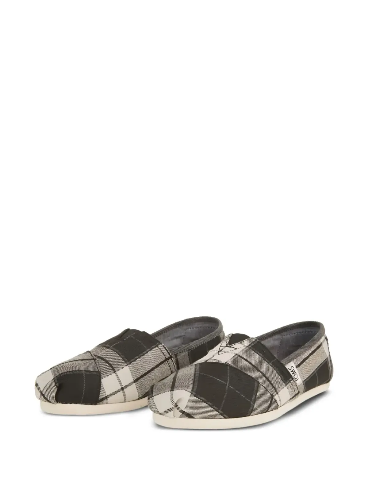 Toms チェック柄フラットエスパドリーユ - グレー - 画像2