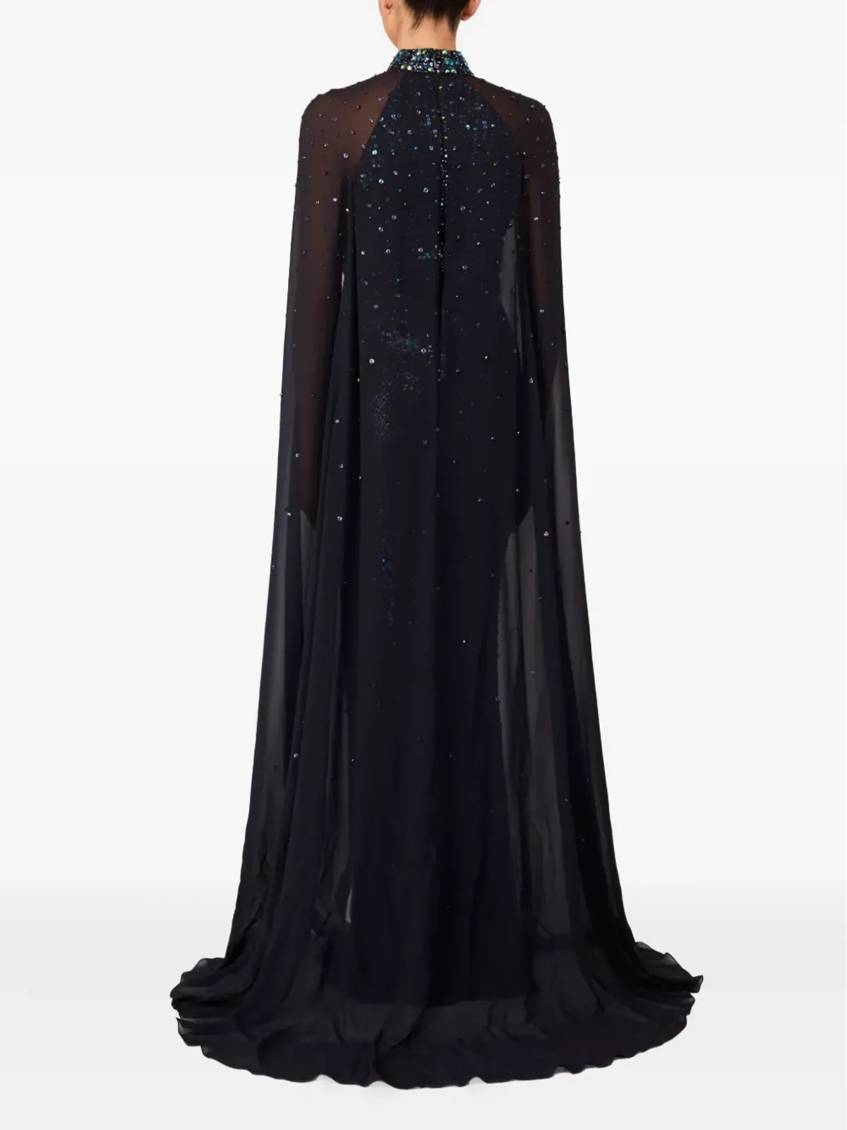 Jenny Packham Thea ケープ付きマキシドレス - 画像3