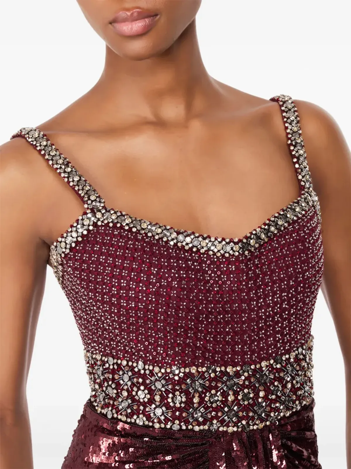 Jenny Packham オンリーユー エンベリッシュド ドレープ マキシドレス - ピンク - 画像5