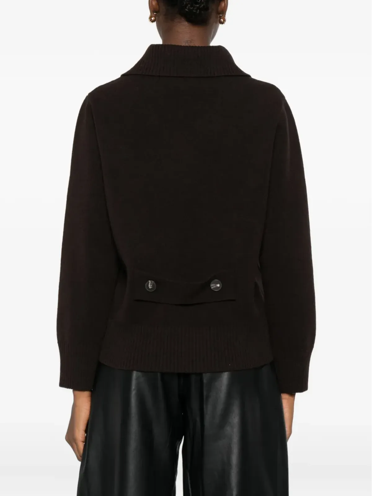ALPHA STUDIO ダブルブレスト パッチポケット カーディガン - 画像4