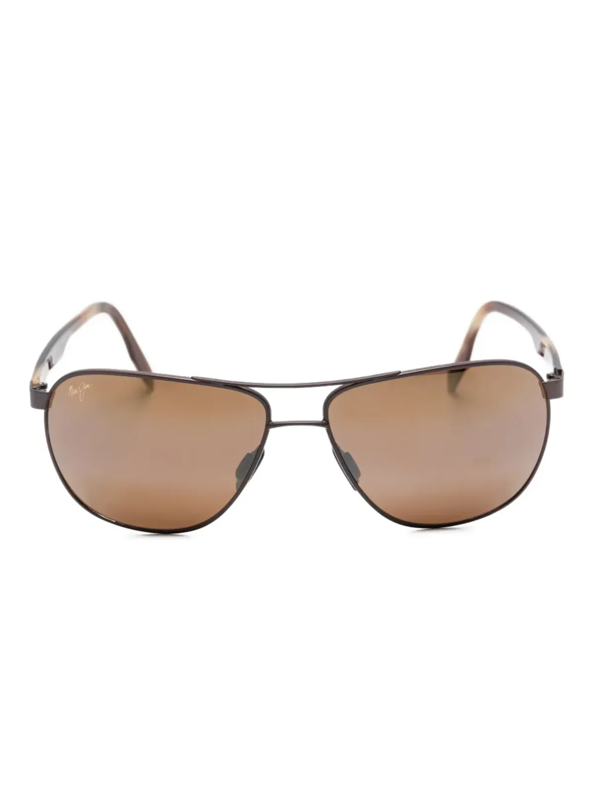 Maui Jim Castles パイロットフレーム サングラス ブラウン - 画像1