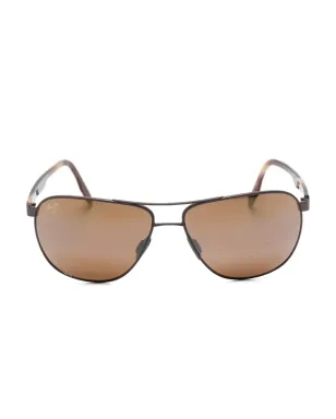 Maui Jim Castles パイロットフレーム サングラス ブラウン - サムネイル1