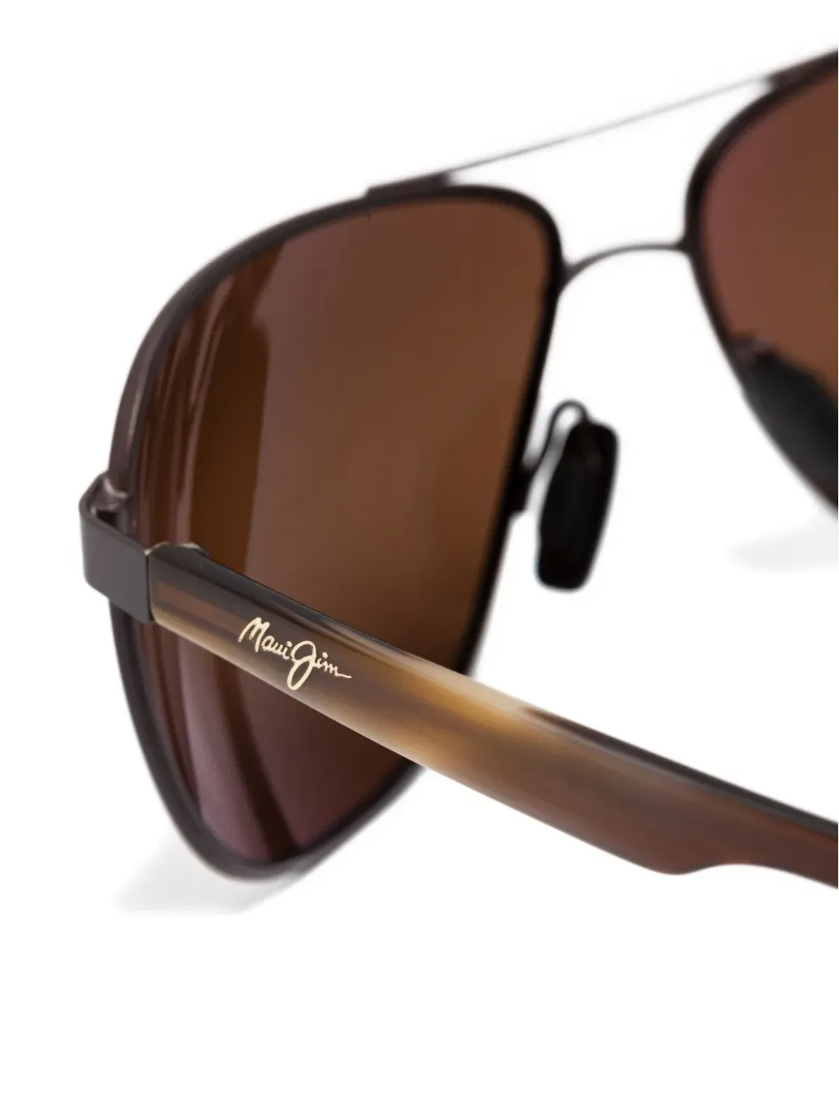 Maui Jim Castles パイロットフレーム サングラス ブラウン - 画像3