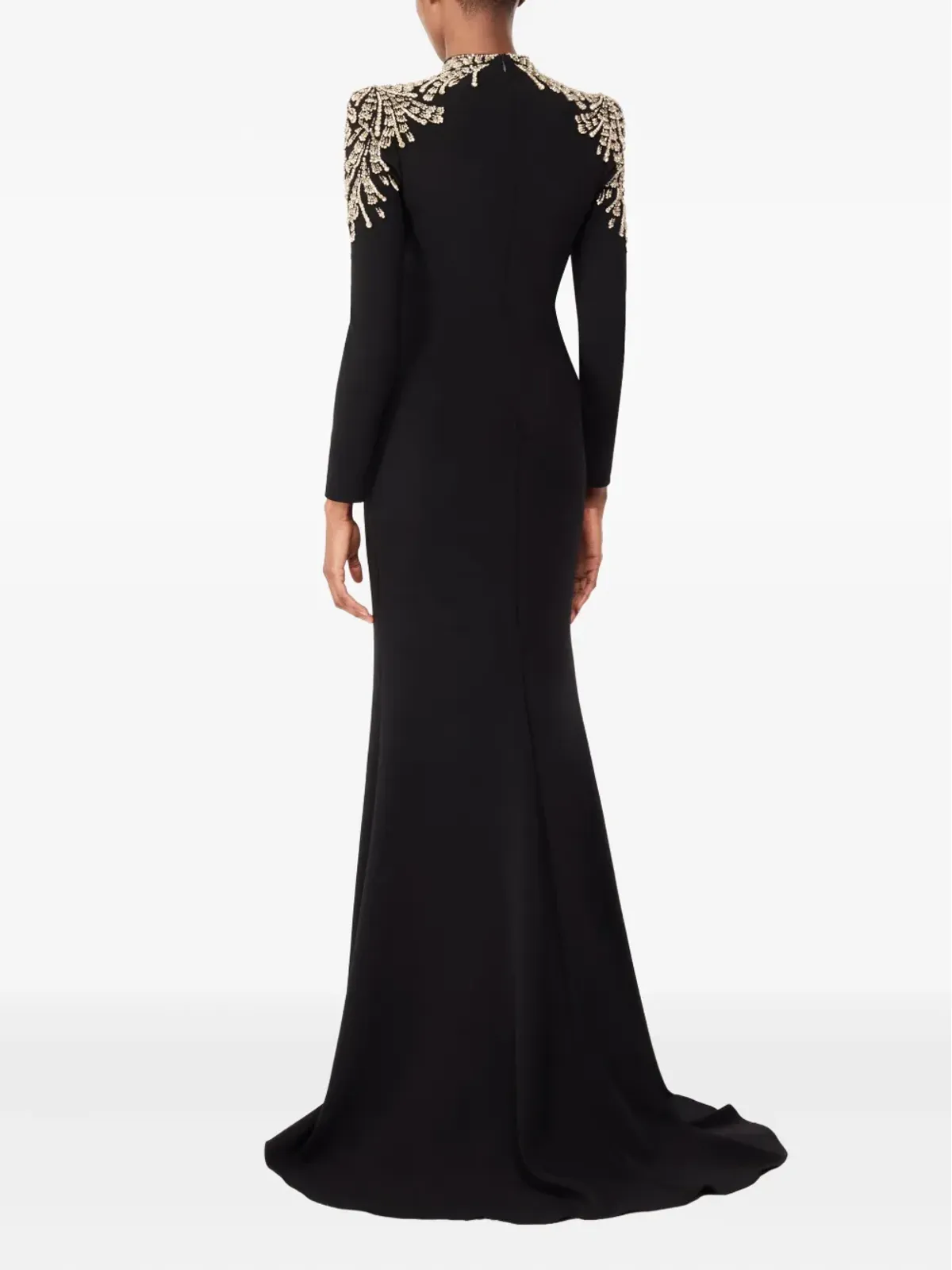Jenny Packham 肩の装飾が施されたモックネック マキシドレス - 画像3